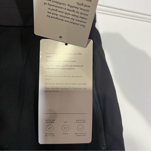 NWT Athleta Headlands Hybrid Trek Jogger Black Mid Rise Size Large - Picture 5 of 9